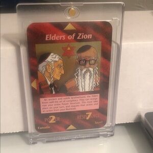 INWO: Illuminati: New World Order: Rare: Elders of Zion w/ Hard Magnetic Case NM